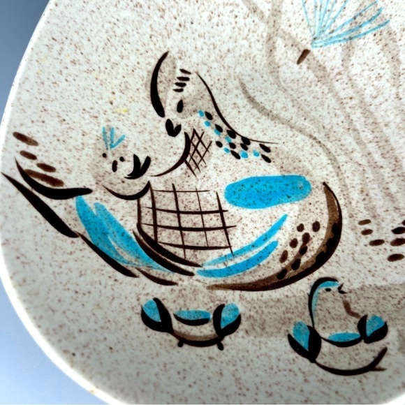 Vintage Red Wing Pottery Quail Dish - Picture 3 of 7